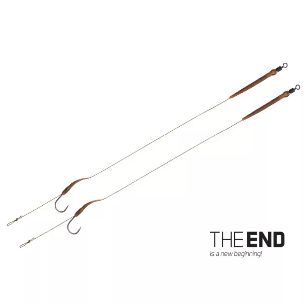 Delphin THE END Boilie Rig Tied Hook 20cm/25lbs/#8