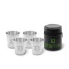 Delphin RESET XL 4v1 4x70ml Stainless Steel Shot Glass Set