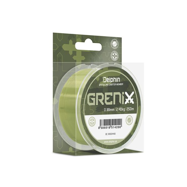 Delphin Grenix Green 0,261mm 250m Monofil Mainline