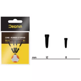Delphin Cone Rubber Stopper 12mm 8pcs