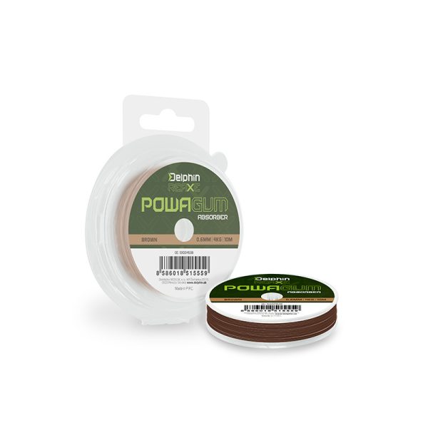 Delphin Reaxe PowaGum 0.8mm Absorber Brown Power Gum 10m