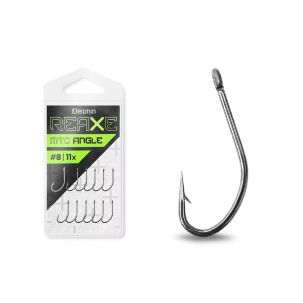 Delphin Reaxe MTD Angle Eyed, Barbed Feeder Hook #14 11pcs