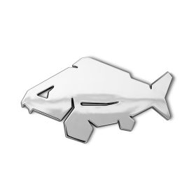 Delphin Carp 3D Sticker Chrome