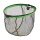 Floating landing net head Delphin REAXE FloateR FoldROUND 80x70cm
