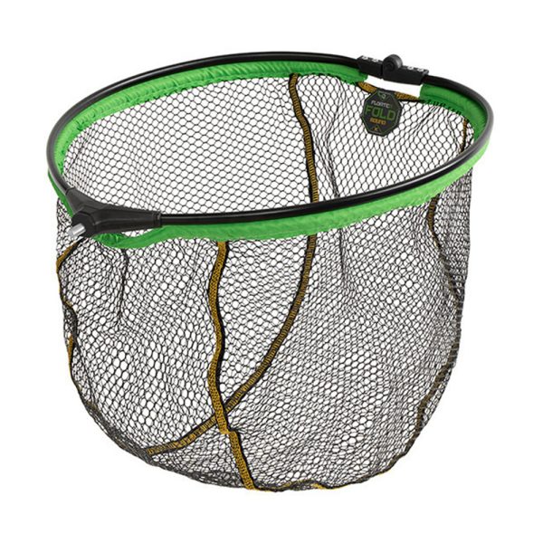Floating landing net head Delphin REAXE FloateR FoldROUND 80x70cm