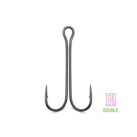 Delphin B! Double 4/0 Eyed, Barbed Double Hook 8pcs