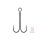 Delphin B! Double 8 Ears, Bearded Double Hook 8pcs