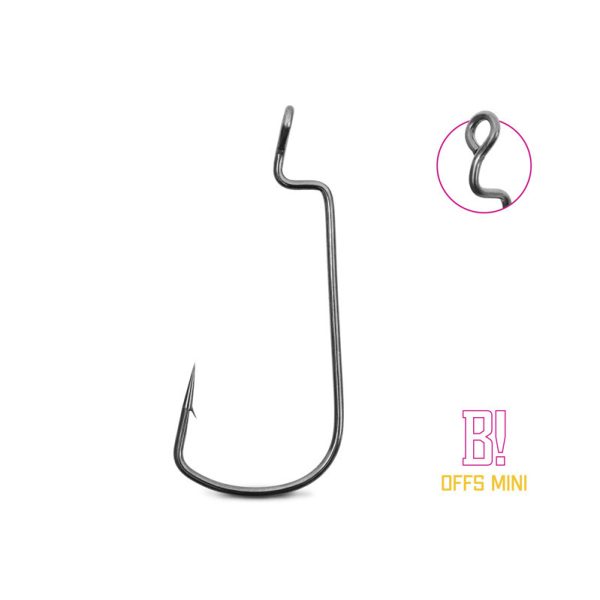 Delphin B! Offs Mini 8 Eyed, Barbed Offset Hook 8pcs