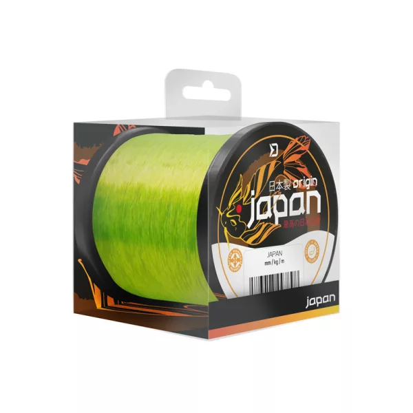 Delphin Japan Origin 0.261mm 600m Fluo Yellow Monofilament Mainline