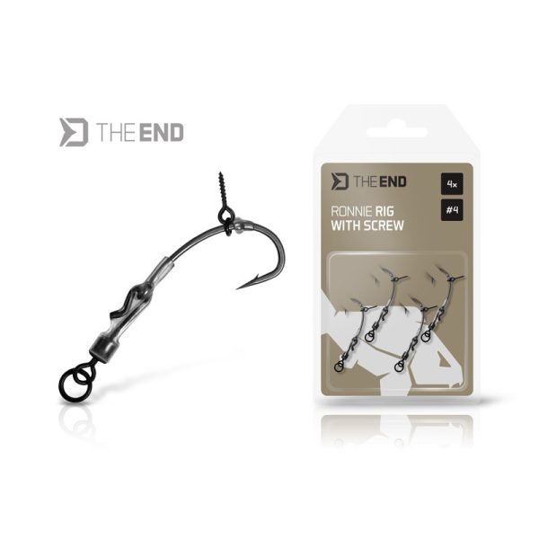 Delphin The End Ronnie Rig with Bait Screw 8 4pcs