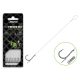 Delphin Fluoro Sting Feeder Rig 12cm Fluorocarbon Pre-tied 4 Chinu Hook 10pcs