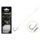 Delphin Fluoro Sting Feeder Rig 8cm Fluorocarbon Pre-tied 4 Turner Hook 10 pcs