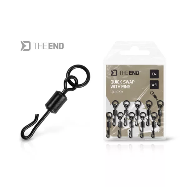 Delphin The End QuickS 4 Quick Change Swivel with Ring 10pcs