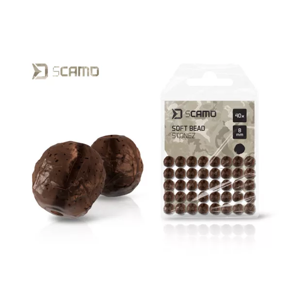 Delphin sCamo Stonez 8mm Soft Stopper Beads 40pcs