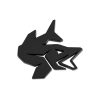 Delphin Pike Chrome 3D Sticker