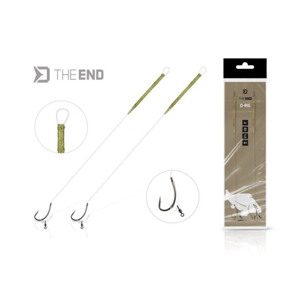 Delphin The End D-Rig Size 6 Pre-tied Hook 2pcs