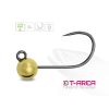 Delphin T-Area BL Tungsten Jig 4mm 0.6gr 6 Gold Micro Jig Head 5pcs