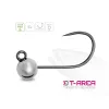 Delphin T-Area BL Tungsten Jig 4.6mm 0.9gr 6 Silver Micro Jig Head 5pcs