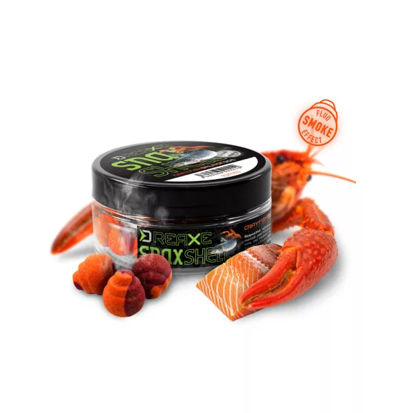 Delhpin D Snax Shell 14mm Salmon - Shrimp Dissolving Wafters 30gr