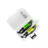 Delphin Color Chain Bite Indicator Set Green and Yellow 2pcs