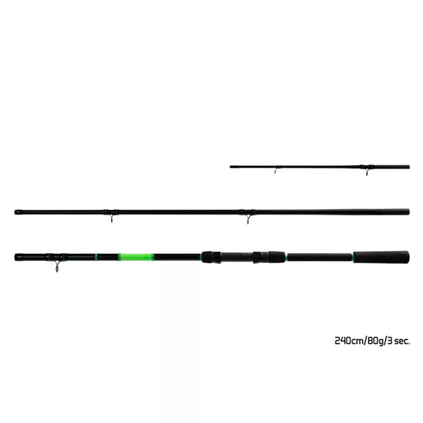 Delphin Wasabi Feeder NXT 2,40m 80gr 3-piece Feeder Rod