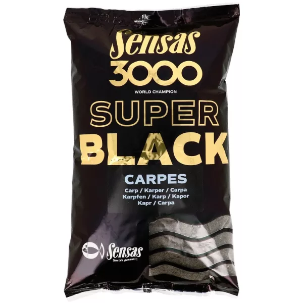 Sensas 3000 Super Black Carp Groundbait 1kg