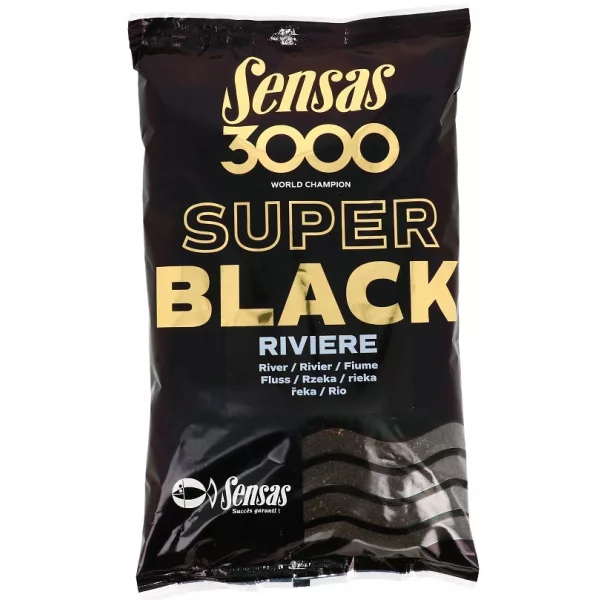 Sensas 3000 Super Black River Groundbait 1kg