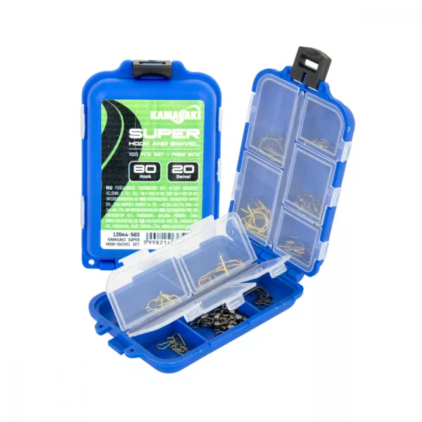 Kamasaki Super Hook And Swivel Set 100 Pcs