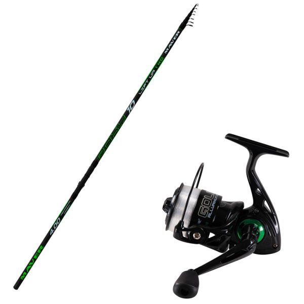 Maver Roky Universal Casting 4,50m 80gr Telescopic Rod + Maver Golia 4000 Feeder Reel
