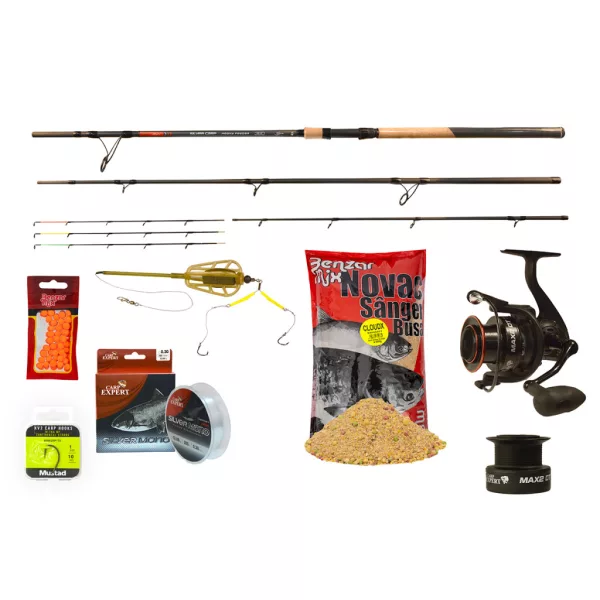 Carp Expert Silver Carp Heavy Feeder Rapid 4,20m Fishing Set with Groundbait and Rig