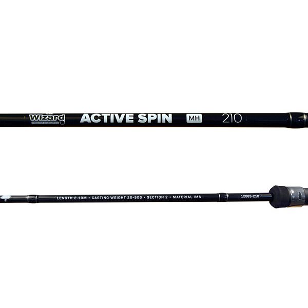 Wizard Active Spin Medium Heavy 2,40m 20-50gr 2 piece rod