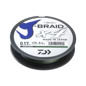 Daiwa J-Braid X4 Dark Green 0.19mm 135m Braided Main Line