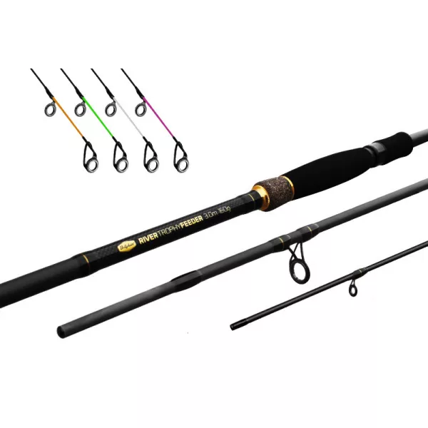Delphin RIVER Trophy feeder rod + 4 tips 300cm/160g