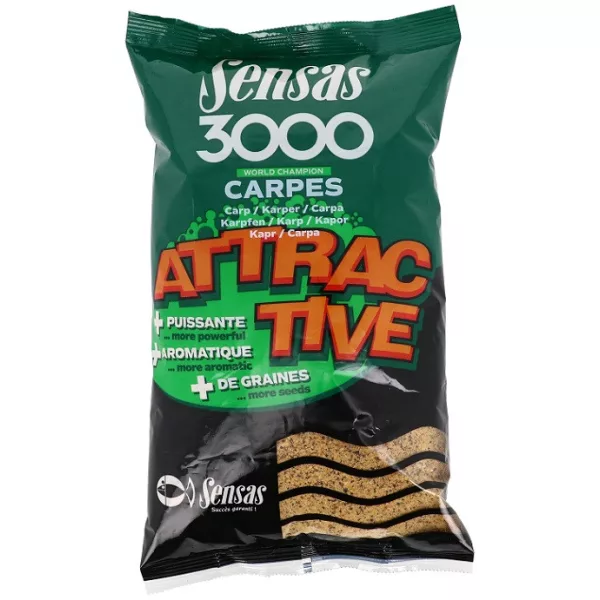 Sensas 3000 Attractive Carp Groundbait 1kg