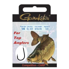   Gamakatsu Pre-tied BKS Bronze 8 10pcs/pack Spaded Barbed Boilie hook