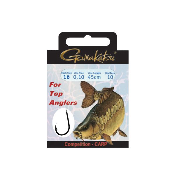 Gamakatsu Prebaited BKS Bronze 10 10pcs/pack Flat Bearded Bojlis Hook
