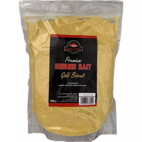 Betamix Groundbait Premium Gold Method Mix Biscuit 1000gr