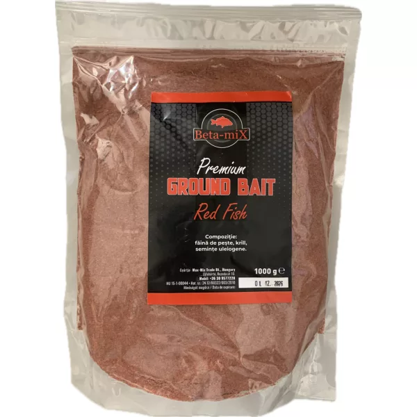 Betamix Groundbait Premium Red-Fish Krill Method Mix Shrimp-Squid 1000gr