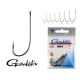 Gamakatsu Worm-36/001 Black 1 6pcs/pack Ear Bearded Predator Fish Hook