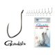 Gamakatsu Worm-36/006 Black 6 6pcs/pack Ear Bearded Predator Fish Hook