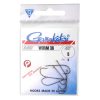 Gamakatsu Worm 36 Hooks Black #6 Horog