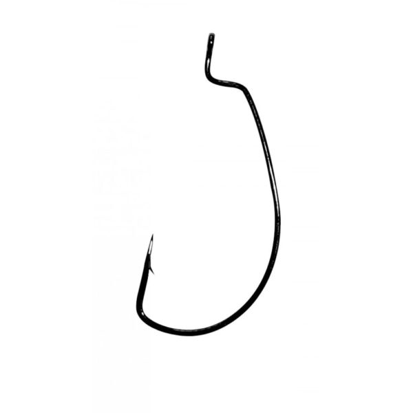 Gamakatsu Worm Offset Black 5/0 5pcs/pack Ear Bearded Predator Fish Hook