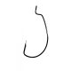 Gamakatsu Worm Offset Black 5/0 5pcs/pack Ear Bearded Predator Fish Hook