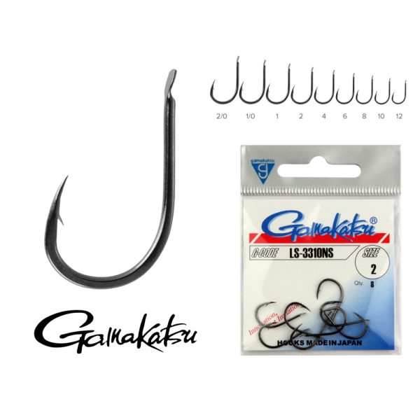 Gamakatsu G-Carp A1 Specialist Black 12 10pcs/pack Ear Bearded Feeder hook
