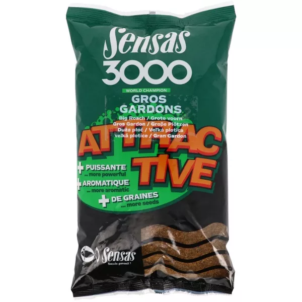 Sensas 3000 Attractive Big Roach Groundbait 1kg