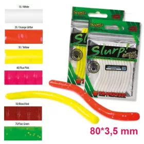   Trabucco Slurp Bait Spaghetti Fluo Yellow Soft Rubber Bait 12pcs