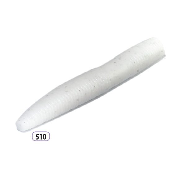 Trabucco Slurp Bait Fat Trout Worm White Glitter 10db