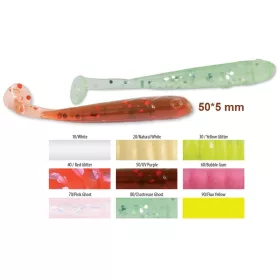   Trabucco Slurp Bait T-Shad Chartreuse Ghost Plastic Lure 10pcs