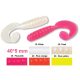 Trabucco Slurp Bait Falcetto Shad-Tail White Plastic artificial bait 20pcs