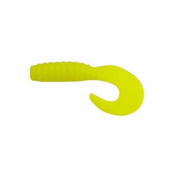 Trabucco Yummy Bait Curly Tail Yellow 4cm Plastic Bait 8pcs